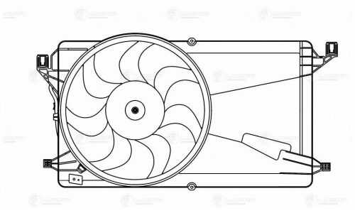 Вентилятор охлаждения радиатора Luzar, арт. LFK 2520