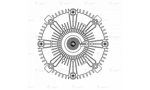 Вискомуфта вентилятора охлаждения радиатора Luzar, арт. LMC 1951