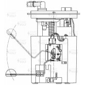 Насос топливный (бензонасос) Startvolt, погружной, для Subaru Impreza / XV, арт. SFM 2200