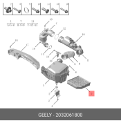Фильтр воздушный Geely, арт. 2032061800