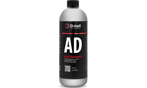 Автошампунь Detail Acid Shampoo (AD), кислотный, для ручной мойки, бутылка 1л, арт. DT-0325