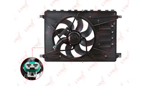 Вентилятор охлаждения радиатора LYNXauto, арт. RF-1364