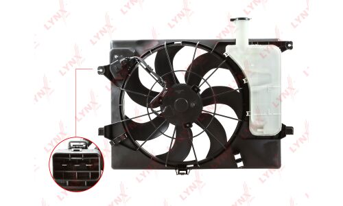 Вентилятор охлаждения радиатора LYNXauto, арт. RF-1563