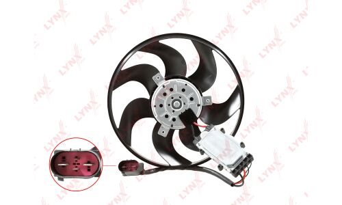 Вентилятор охлаждения радиатора LYNXauto, арт. RF-1667