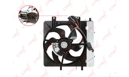 Вентилятор охлаждения радиатора LYNXauto, арт. RF-1671