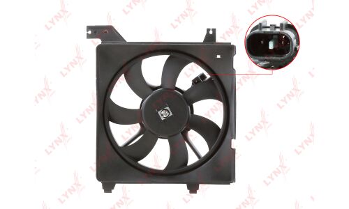 Вентилятор охлаждения радиатора LYNXauto, арт. RF-1679