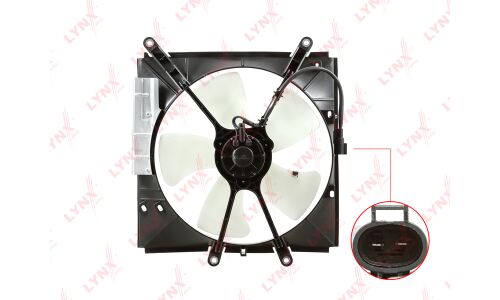 Вентилятор охлаждения радиатора LYNXauto, арт. RF-1678