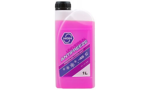 Антифриз NGN Universal Antifreeze, G12++, фиолетовый, -45°C, 1л, арт. V172485650