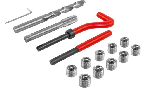 Набор для восстановления резьбы M10x1.5, 15 предметов Thorvik, арт. TRIS1015