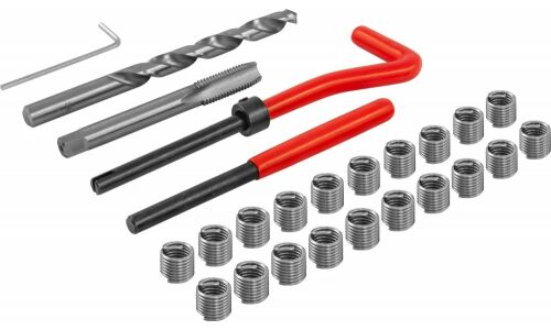 Набор для восстановления резьбы M8x1.25, 25 предметов Thorvik, арт. TRIS8125