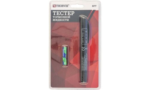 Тестер для тормозной жидкости Thorvik, определяет количество влаги, питание 1xААА, арт. BFT