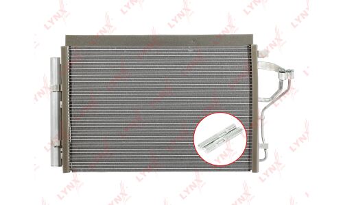 Радиатор кондиционера LYNXauto, арт. RC-0058