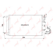 Радиатор кондиционера LYNXauto, арт. RC-0064