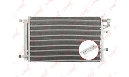 Радиатор кондиционера LYNXauto, арт. RC-0064