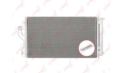 Радиатор кондиционера LYNXauto, арт. RC-0067