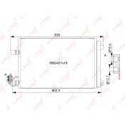 Радиатор кондиционера LYNXauto, арт. RC-0527