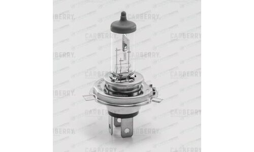 Лампа галогенная Carberry Power Light H4 (P43t, T16), 12В, 60/55Вт, 3200К, 1 шт, арт. 31CA7PL
