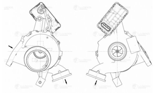 Турбокомпрессор для а/м Mercedes-Benz Sprinter Classic (909) (13-) [OM646.701] Luzar, арт. LAT 1509