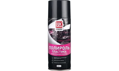 Полироль салона Лукойл Plastic Polish «Chewing Gum», для пластика, резины и винила, с защитой от УФ-лучей и антистатическим эффектом, с ароматом бабл гам, аэрозоль 520мл, арт. 3524379/3166768