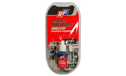 Фиксатор резьбы Ruseff Separable Threadlock, разъёмный, предотвращает коррозию, синий, флакон 10мл, арт. 23634N