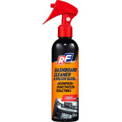 Полироль салона Ruseff Dashboard Cleaner & Polish Gloss, для кожи, резины и пластика, с приданием блеска, с антистатическим эффектом, бутылка с триггером 250мл, арт. 12356N Полироль салона Ruseff Dashboard Cleaner & Polish Gloss, для кожи, резины и пластика, с приданием блеска, с антистатическим эффектом, бутылка с триггером 250мл, арт. 12356N