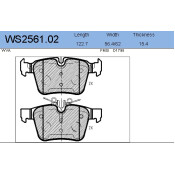 Колодки тормозные дисковые Jeenice, комплект на ось (4 шт), арт. WS2561.02