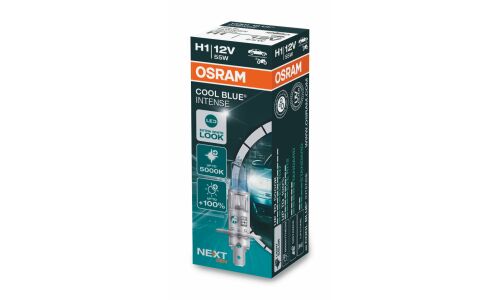 Лампа галогенная Osram Cool Blue Intense (Next Gen) H1 (P14.5s, T8), 12В, 55Вт, 4200К, 1 шт, арт. 64150CBN