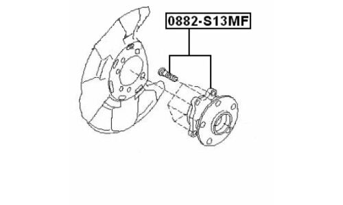 Ступица колеса Febest, арт. 0882-S13MF