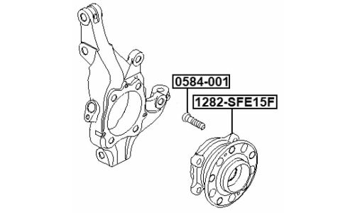Ступица колеса Febest, арт. 1282-SFE15F