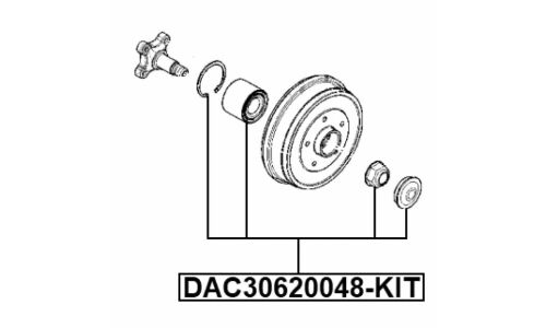 Подшипник ступицы Febest, арт. DAC30620048-KIT