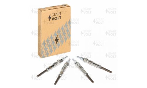 Свеча накаливания Startvolt, для Volkswagen Transporter T5 (1.9TDI / 2.5TDI), комплект 4 шт, арт. GLSP 509