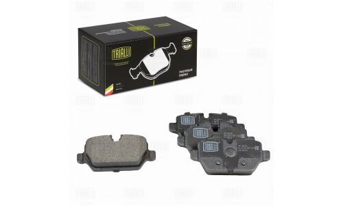 Колодки тормозные дисковые Trialli задние, комплект на ось (4 шт), арт. PF 4010