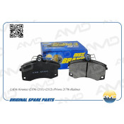 Колодки тормозные дисковые AMD, передние, комплект на ось (4 шт), арт. AMD.BF569