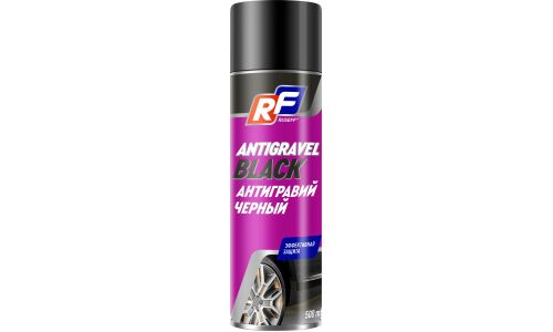 Антигравий Ruseff Antigravel Black, снижает уровень шума, защищает от коррозии, чёрный, аэрозоль 500мл, арт. 25361N