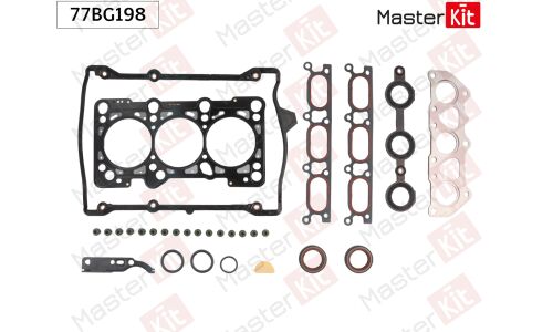 Комплект прокладок головки блока цилиндров Master KiT, арт. 77BG198