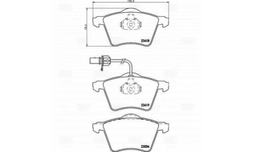 Колодки тормозные дисковые Trialli передние, комплект на ось (4 шт), арт. PF 4208