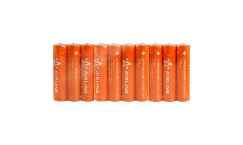 Батарейка щелочная Airline, AAA (LR03), 1.5В, 10 шт, арт. AAA-10