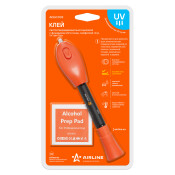 Клей светоотверждаемый Airline UV Light Glue, многоцелевой, c УФ-фонариком и салфеткой, флакон 4г, арт. ADGC003
