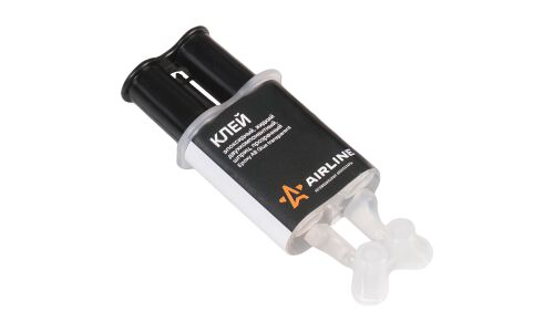 Клей эпоксидный Airline Epoxy AB Glue Transparent, мнногоцелевой, двухкомпонентный, прозрачный, шприц 2x3мл, арт. ADGC004