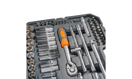 Набор инструментов Airline, под размеры 1/2, 1/4", комплект 147 предметов, арт. AT-147-52