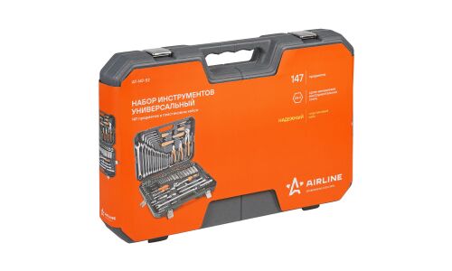Набор инструментов Airline, под размеры 1/2, 1/4", комплект 147 предметов, арт. AT-147-52