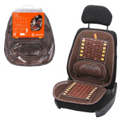 Чехол-накидка Airline, для передних сидений, с ортопедической поддержкой, дерево, коричневый цвет, 1 предмет, арт. ADCS002