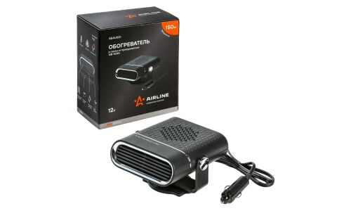 Обогреватель в салон Airline, от прикуривателя 12В, 150Вт, провод 1м, арт. AEAU001