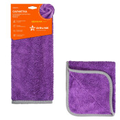 Салфетка Airline, для влажной уборки и полировки, микрофибра, 600x400мм, фиолетовая, арт. ABDN010
