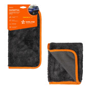 Салфетка Airline, для мытья автомобилей и удаления влаги, микрофибра, 300x300мм, чёрная, арт. ABDN008
