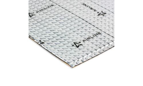 Вибропоглощающий материал Airline Base 3, толщина 3мм, 5.1кг/м², КМП 0.23, лист 500х700мм, арт. ADVI003