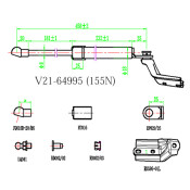 Амортизатор багажника V21-64995 JETT, арт. V2164995