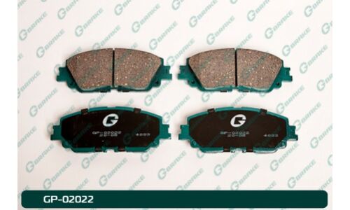 Колодки тормозные дисковые G-Brake, передние, комплект на ось (4 шт), арт. GP02022