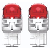 Лампа светодиодная Philips Ultinon Pro6000 W21W (W3x16d, T20), 12В, 2.3Вт (соответствует 21Вт), красная, комплект 2 шт, арт. 11065RU60X2