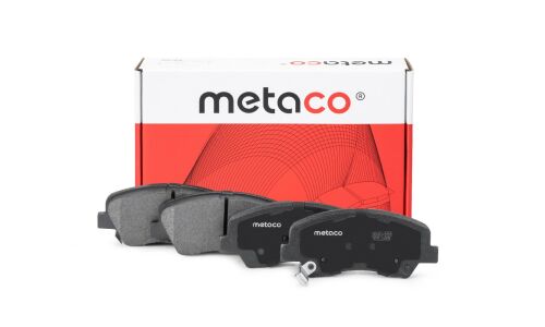 Колодки тормозные дисковые Metaco, передние, комплект на ось (4 шт), арт. 3000-555